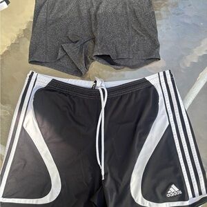 adidas Black and White Performance Drawstring Shorts bundle with size s shorts !
